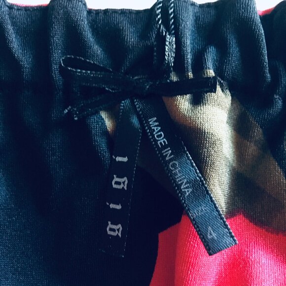 NEW GiGi Maxi Dress Halter Vacation Red Floral Padded Bra Knit V-neck Size 4 - Picture 7 of 10